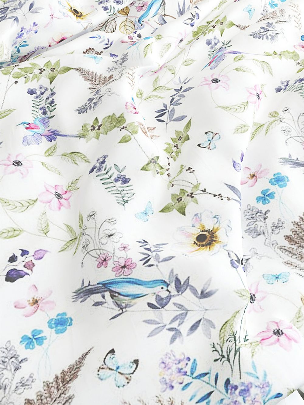 Постельное белье перкаль Сказка "Каролина" евро Наволочка 70х70 см 2 шт Простынь на резинке 180x200 см Пододеяльник 200x215 см