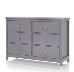 Комод Wood 6 ящиков (серый)