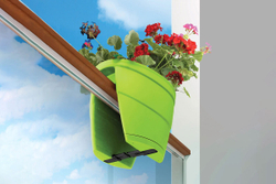 Цветочница-кашпо на перила Lilac, бежевый