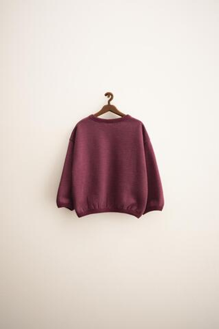 ZARA TIMELESS - ТОЛСТОВКА В ТОНКУЮ ПОЛОСКУ, ТЕМНО-ГРАНАТОВЫЙ
