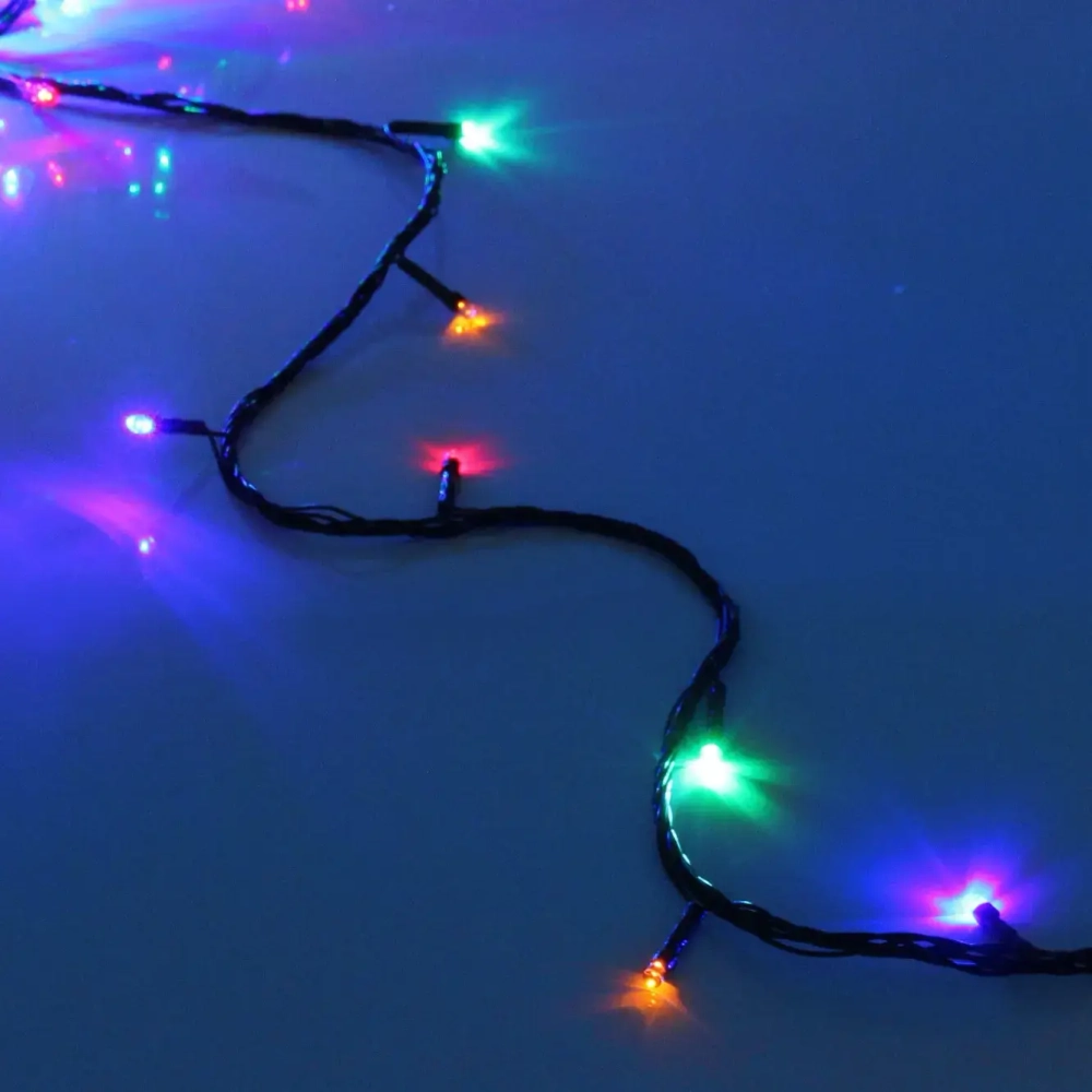 Гирлянда для дома 3,5м 36 ламп LED зелёный пров.,8 реж, IP-20, Мультицвет