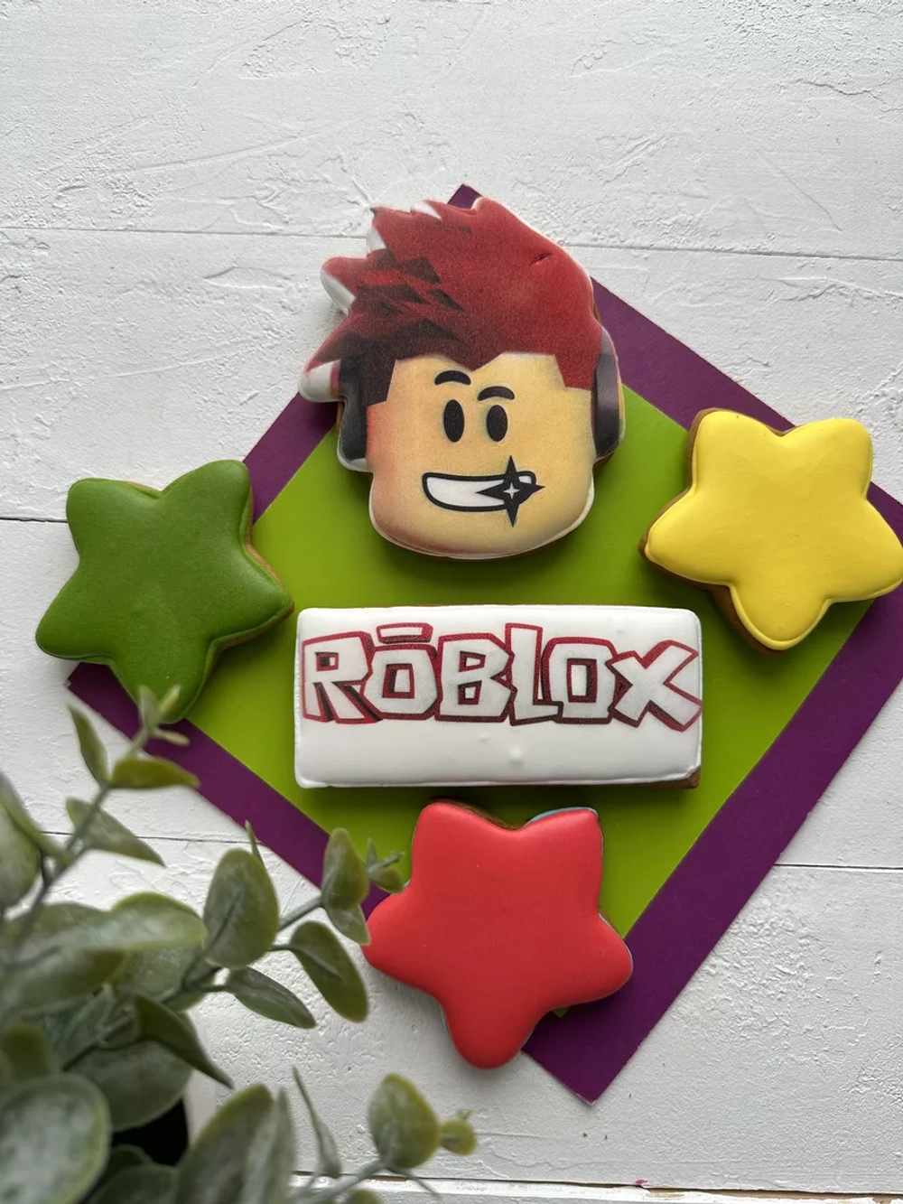 Имбирные пряники на торт Роблокс набор