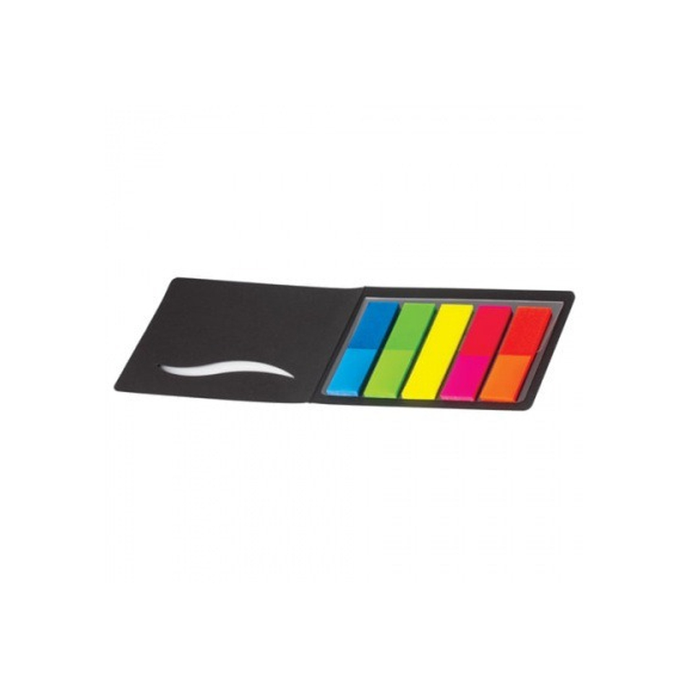 Закладки с л/к 12*45 Stick`n пласт. 5 цв.по 25л. в боксе блистере 21076