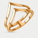 Кольцо женское из розового золота 585 пробы без вставок (арт. 01-107119)