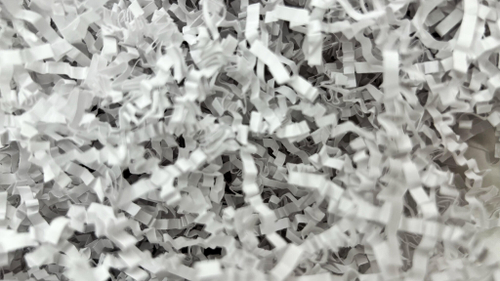 Бумажный наполнитель для подарков Белый 500гр (ширина 2мм)