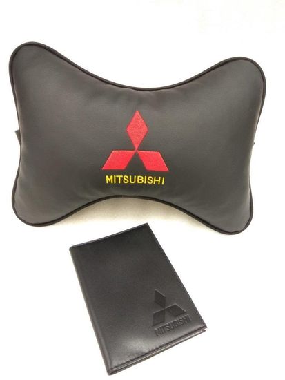 Подарочный набор автомобилисту "На каждый день" (подушка "косточка" + обложка для автодокументов)