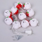 Гирлянда для дома «Медвежонок» 2м 10 ламп LED, 5*4 см прозр.пров.,1 реж, IP-20, Белый (возможность соединения)
