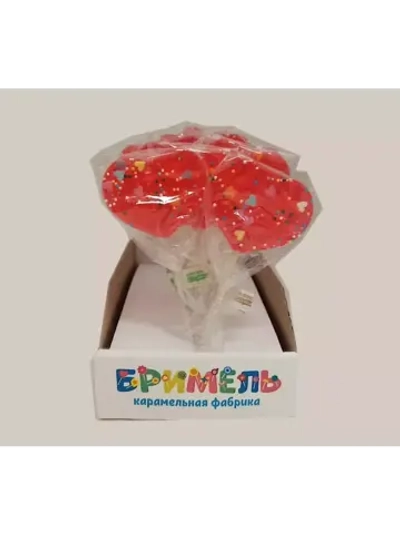 Леденец на палочке - Сердечко с посыпкой