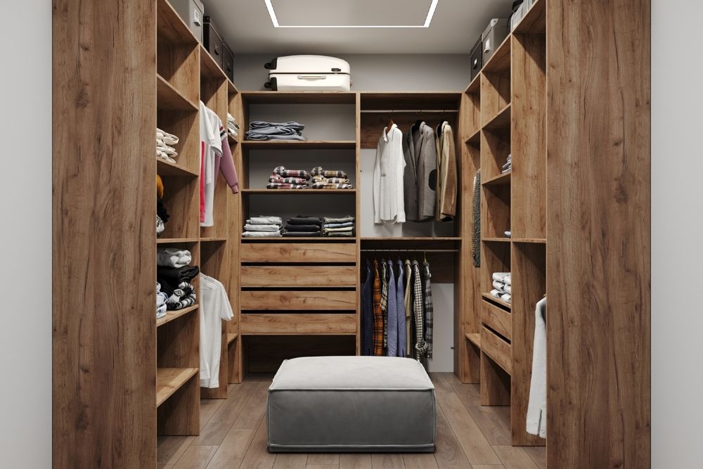 Гардеробная система "Гарди" Г558 Табачный дуб