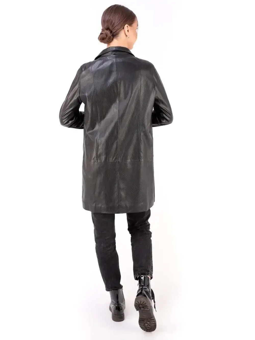 Плащ женский из натуральной кожи Турция