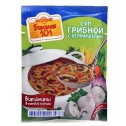 СУП РУССКИЙ ПРОДУКТ 60 ГР ГРИБНОЙ С ВЕРМИШЕЛЬЮ+7 ВИТАМ