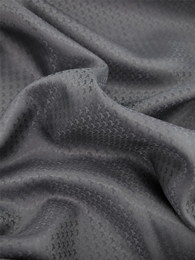 Ткань подкладочная Жаккард, шир. 145 см, 90 гр/м2, вискоза 45%, п/э 55%, серый
