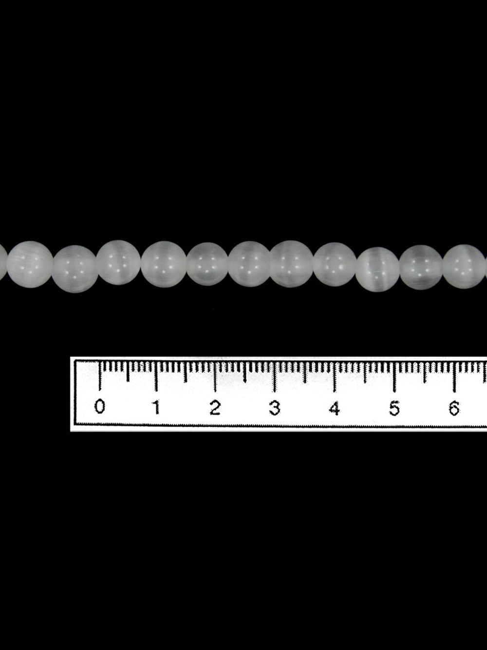 Бусы из кошачьего глаза kgbu002-bel8