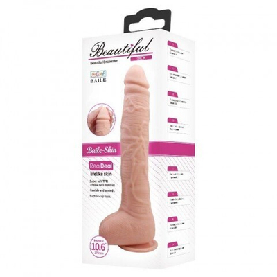 Фаллоимитатор на присоске "Beautiful Dick Dildo" (27×4,2 см)
