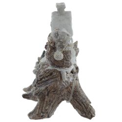 GAEM Фигурка декоративная "Зимняя композиция" с подсветкой (LR44x2,прилаг), L2, L20,5 W9 H14 см, 2в.