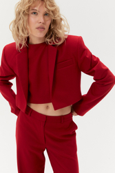 Укороченный жакет ((Money Magnet suit)), красный
