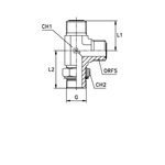Штуцер FMLH D12 ORFS 13/16 - BSP 3/8