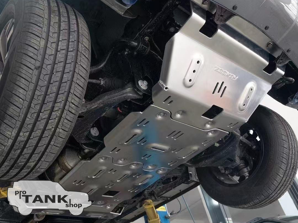 GWM POER Защита днища алюминиевая 8мм (Бензиновая версия)