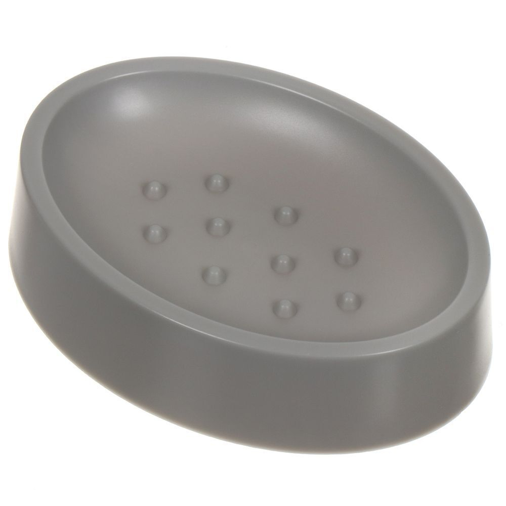 Набор для ванной 4 пр, Аника, сер, пластик, стак,подс д/зуб щет,дозат д/мыла,мыл-ца, Y9-078