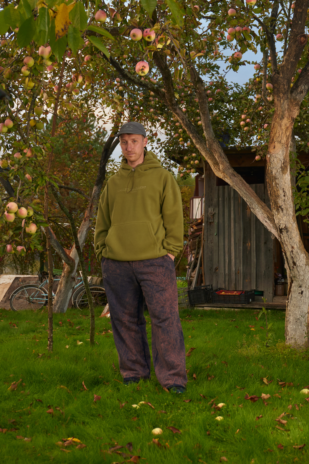 Худи Called a Garment Wrap "Olive" Men's