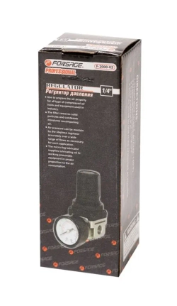 Регулятор давления воздуха с индикатором 1/4(f)-1/4(M) 0-10bar Forsage F-AR2000-02(F-2000-02)(код 18862)