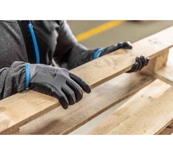 Перчатки рабочие из нейлона/спандекса покрытые микропористым нитрилом BODE Högert, арт. HT5K762