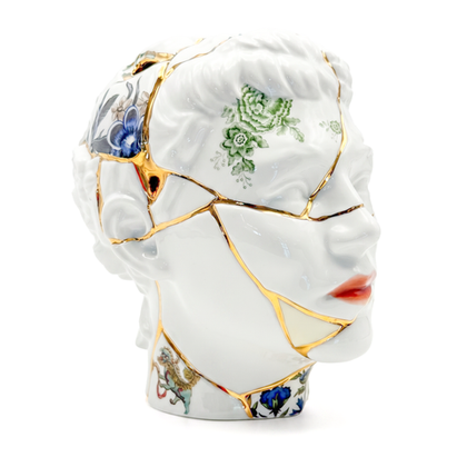 Ваза Kintsugi Head Him 09947
