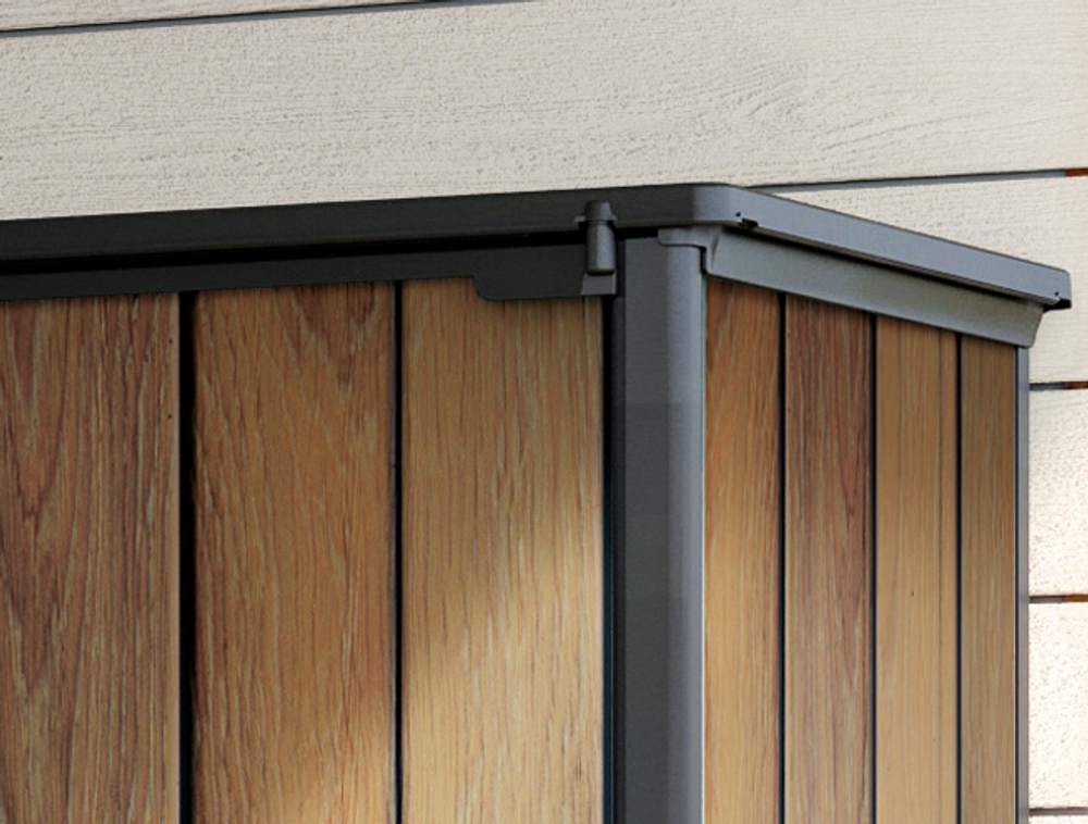 Уличный шкаф пластиковый Keter Deco Vertical 1400 л brown