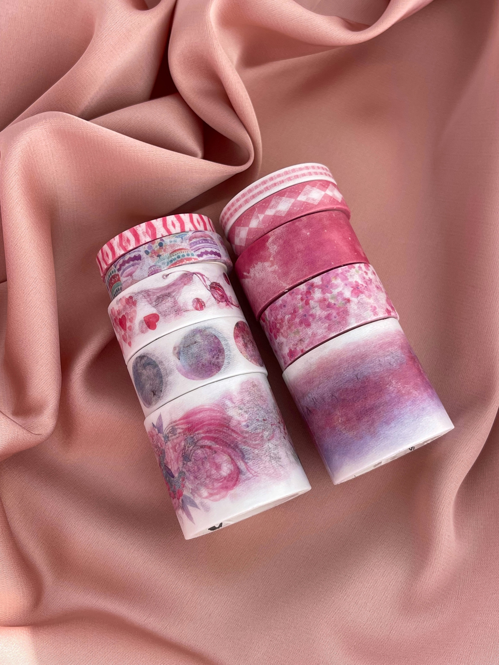 Набор скотча розовый