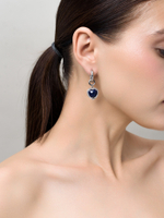 Серьги "Whale Royal Love" silver с лазуритом