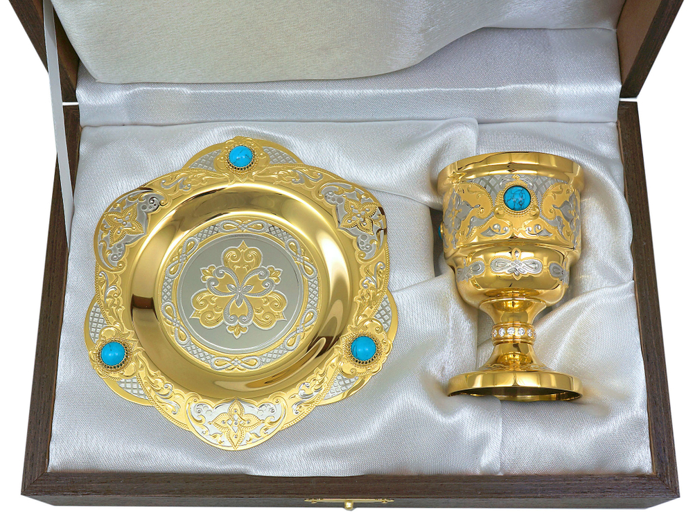 Набор с чаркой "Бирюза"