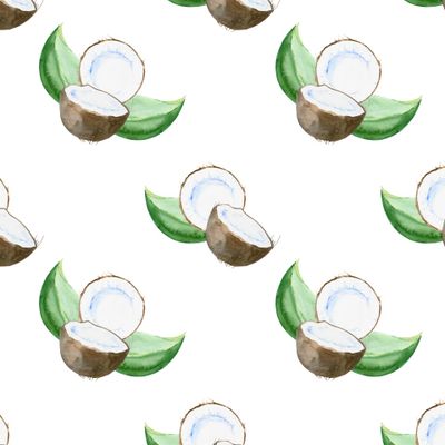Акварельные кокосы