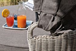 Стильяно, шезлонг графит, искусственный ротанг