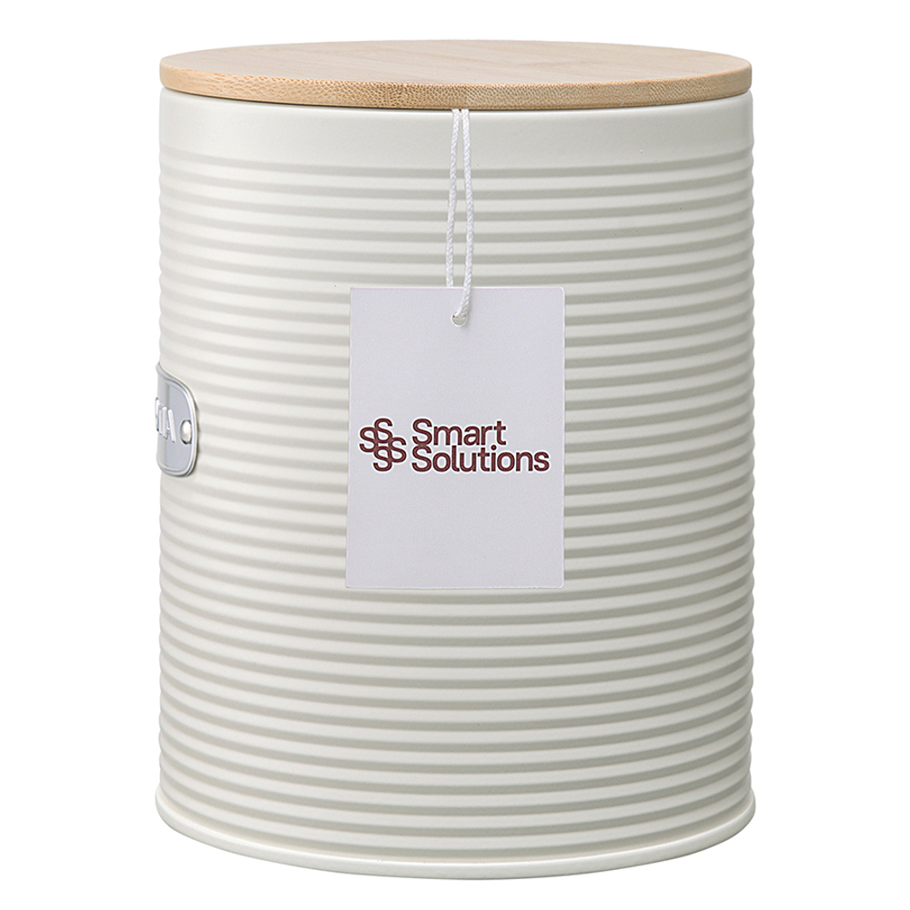 Банка для хранения крупы irmel, 2,5 л, молочная