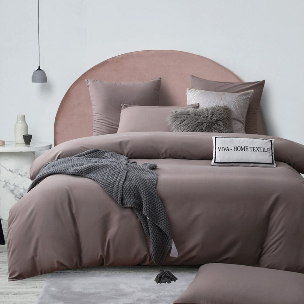 КПБ Однотонный Сатин CS036, 2 спальный, наволочки 70-70 2 шт