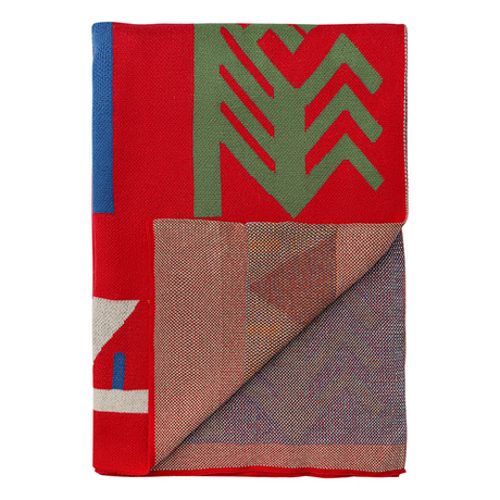 Плед хлопковый 130х180см Tkano Cultural Heritage по мотивам чувашских орнаментов