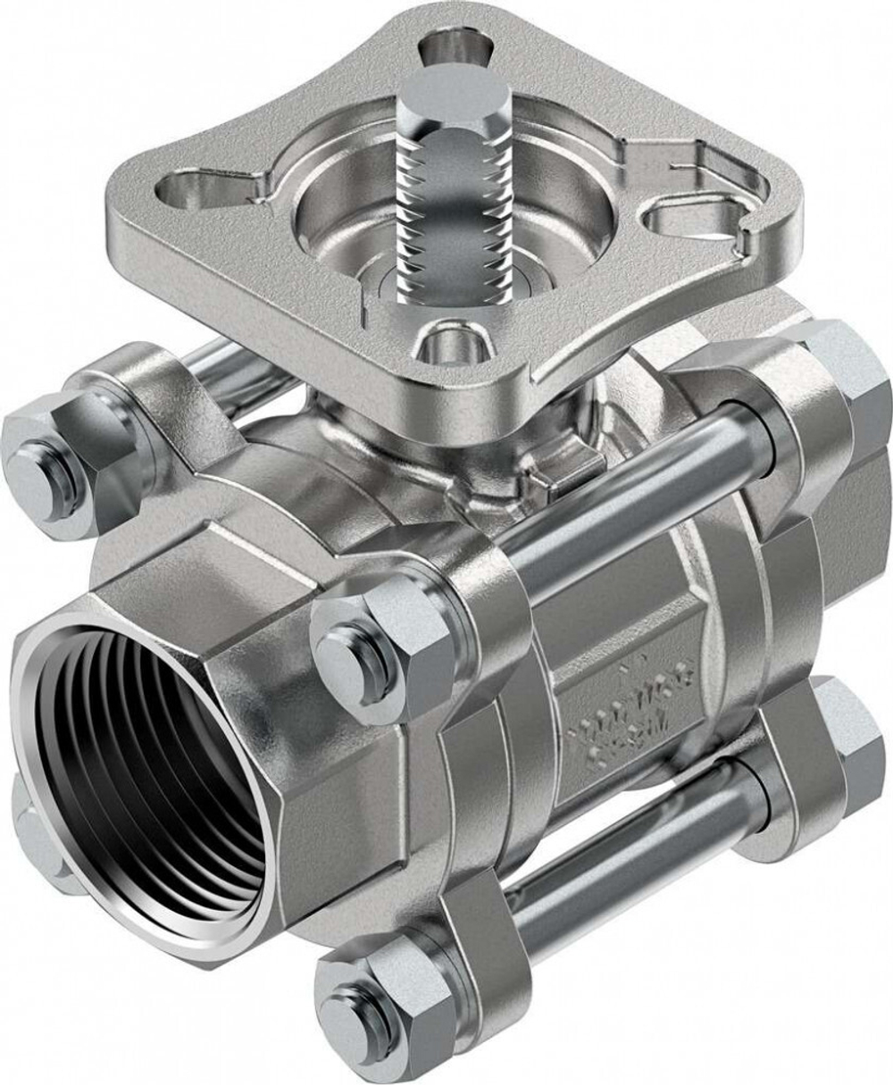 Шаровой кран Festo VZBE-1-T-63-T-2-F0405-V15V15 Ру63 Ду25 (PN63 DN25)