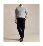 Фактурный хлопковый свитер с круглым вырезом Polo Ralph Lauren