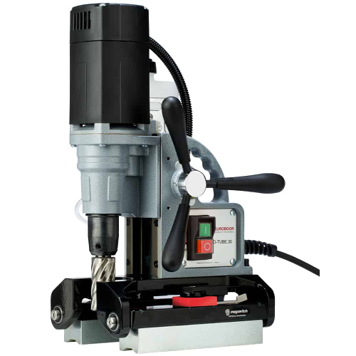 Euroboor TUBE.30S+ Сверлильный станок на магнитном основании, _ 12-30 мм, постоянный магнит