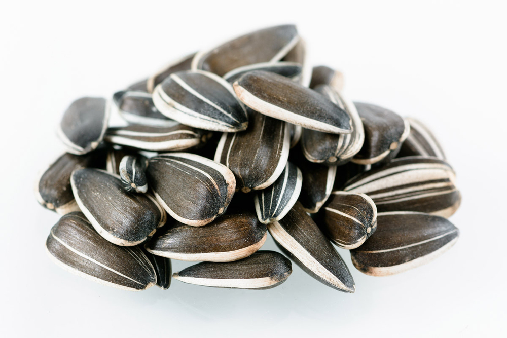 ЗООМИР Семена подсолнечника полосатые, Корм для птиц и грызунов, 200 г