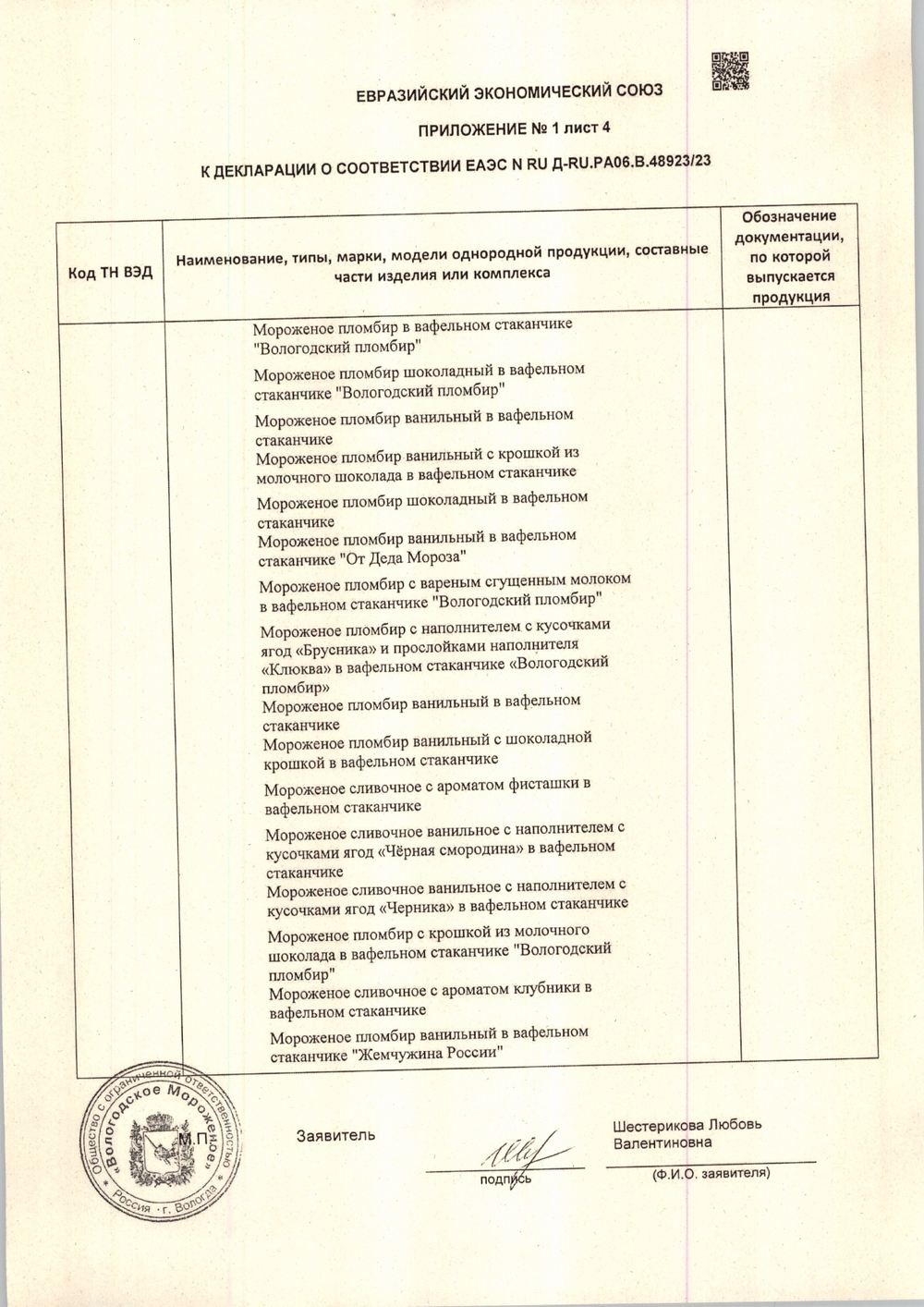Мороженое Филевское Пломбир Ваниль Бурбон 2,2кг