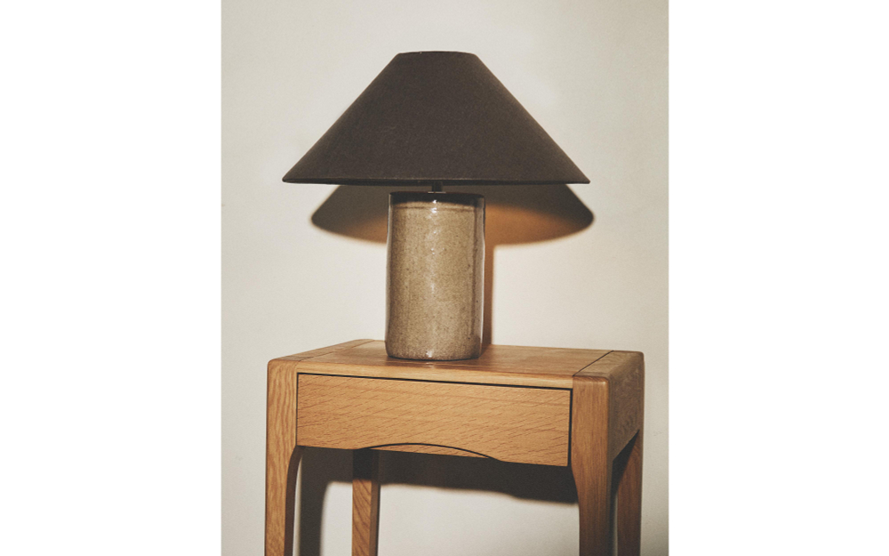 Zara Home Настольная лампа, цвет шоколадно-коричневый, 40.5 см