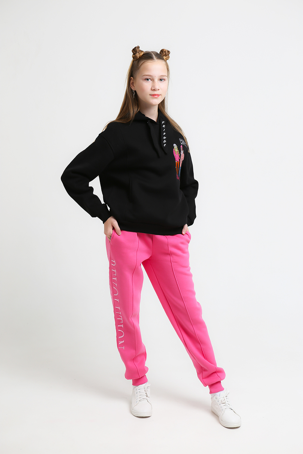 Брюки трикотаж. кэжл. с начесом д/д Beneti (T) 6300