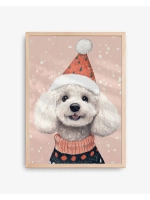 Новогодний декор 50х70 см постер интерьерный