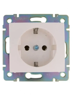 Комплект розетка-2 шт+ТВ розетка-1 шт+рамка 3 поста - 1 шт белый