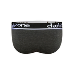 Темно-серые мужские трусы-брифы с вырезом (Размер: M) (Цвет: темно-серый)