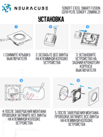 Одноклавишный Выключатель Sonoff E1GSL Smart Fusion (для реле Sonoff ZBMINIL2)