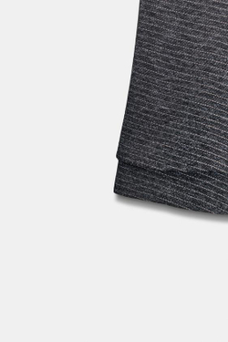 ZARA МИНИ-ЮБКА В ПОЛОСКУ С ОБОРАМИ, СЕРЫЙ