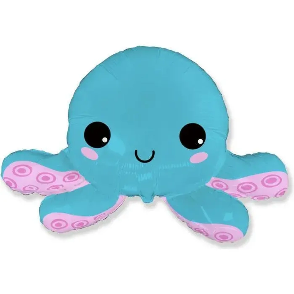 Фольга фигура 31" Осьминог / HAPPY OCTOPUS / 1 шт / Г87
