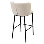 Стул барный Bergenson Bjorn Foggy, букле, молочный